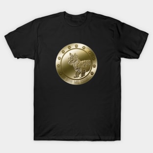 Yorkshire Terrier Yorkie Coin Digital Art T-Shirt